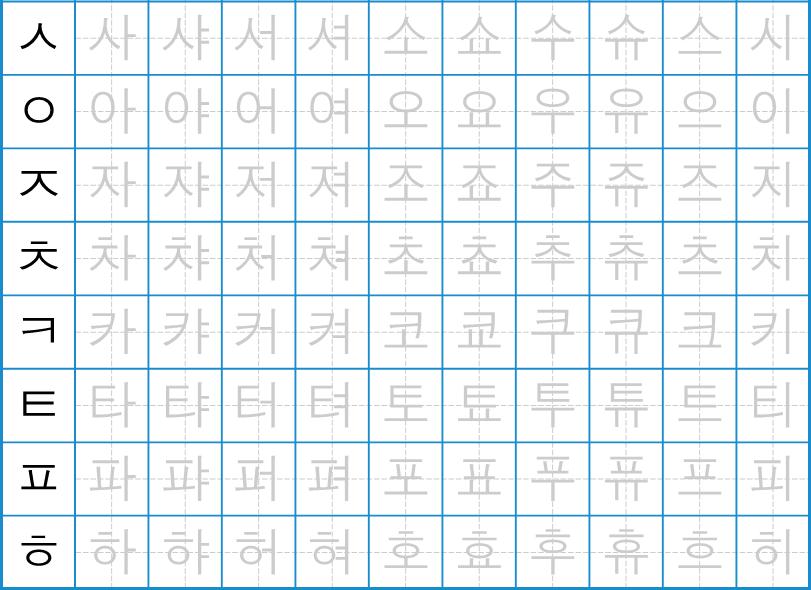 Tập viết tiếng Hàn