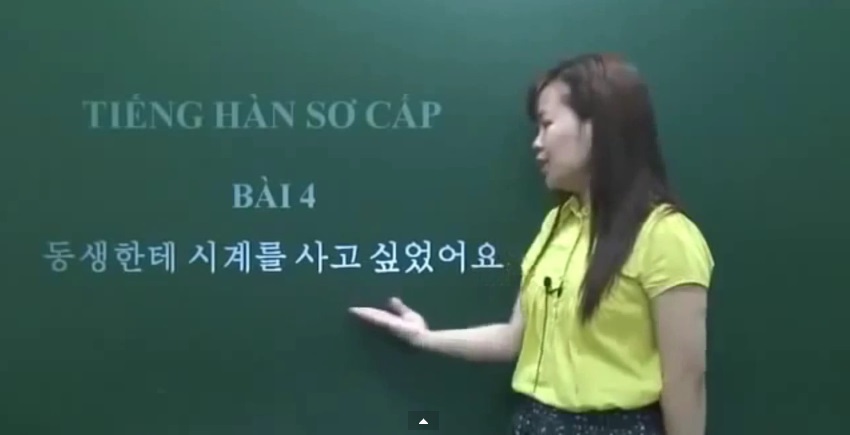 Video học giao tiếp tiếng Hàn