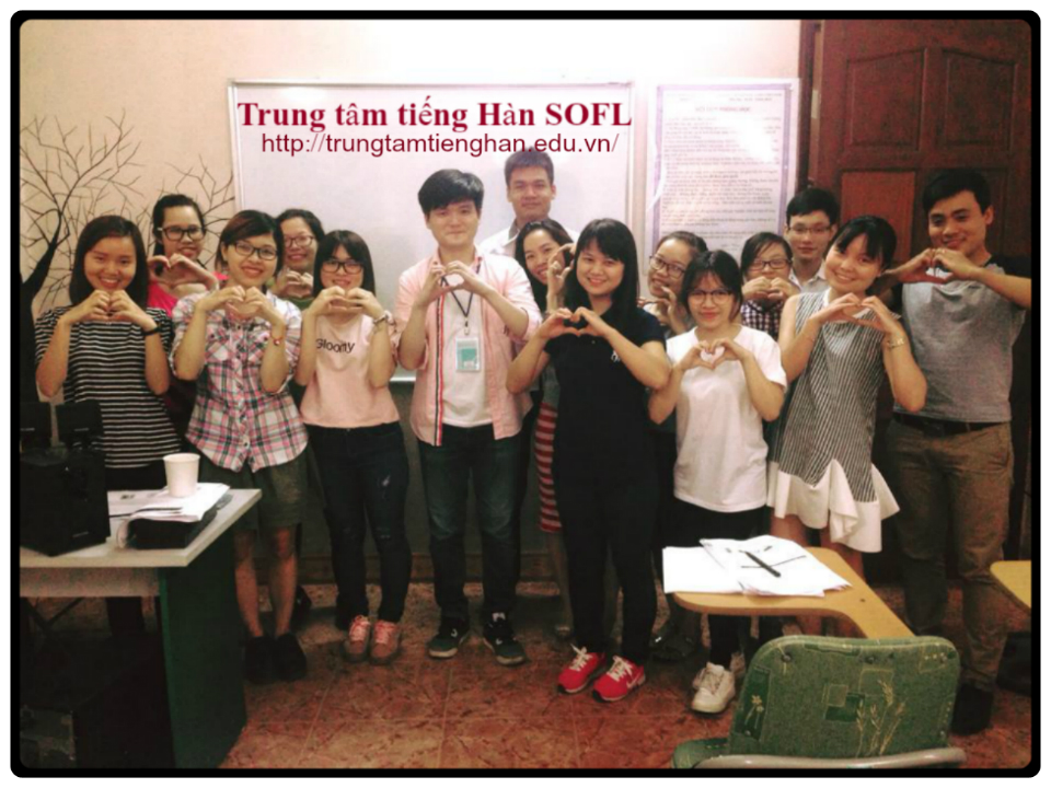 Những hình ảnh về buổi học tiếng Hàn miễn phí tại Hà Nội