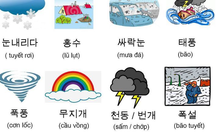 Lưu ý khi học từ vựng tiếng Hàn qua hình ảnh