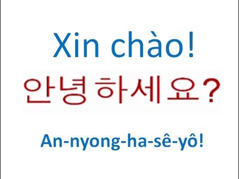 Học nói tiếng Hàn cơ bản duy nhất